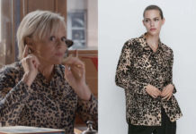 MASTER CRIMES : la chemise imprimé animalier de Louise dans l’épisode 3×02