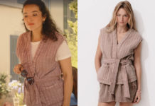 TOUT POUR LA LUMIÈRE : la veste matelassée sans manches de Margaux dans l’épisode 82