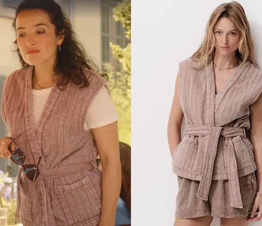 TOUT POUR LA LUMIÈRE : la veste matelassée sans manches de Margaux dans l’épisode 82