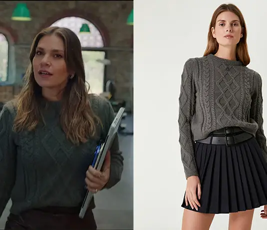 L’Héritière et l’Ambitieux : le pull anthracite de Nihal dans le deuxième épisode