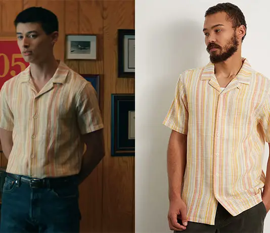 BOOTS : Ray’s stripe resort shirt in S1E04