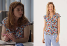 UN SI GRAND SOLEIL : la la blouse à fleurs de Sabine dans l’épisode 1769