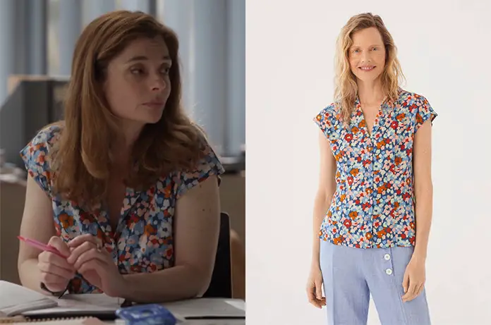 GRAND SOLEIL blouse fleurs Sabine dans l’épisode 1769