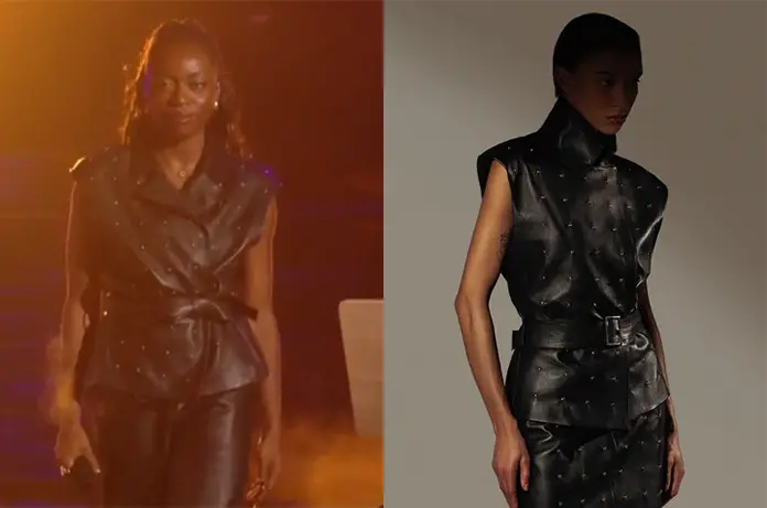 STAR ACADEMY cuir strass Sarah lors prime octobre