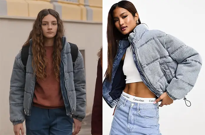 RIV4LITÉS doudoune jean bleu Terry dans l’épisode