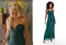 TOUT POUR LA LUMIÈRE : la robe verte à sequins de Victoria dans l’épisode 81
