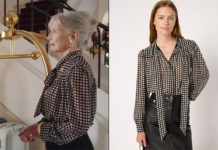 ICI TOUT COMMENCE : la blouse imprimée d’Andrea dans l’épisode 1310