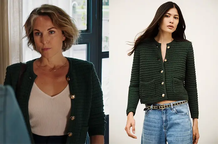 TOUT COMMENCE cardigan vert Jeanne dans l’épisode 1299