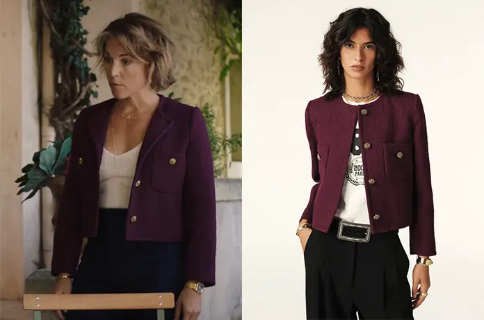 TOUT COMMENCE veste bordeaux Jeanne dans l’épisode 1306