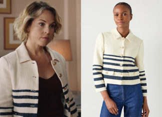 ICI TOUT COMMENCE : la veste à rayures de Jeanne dans l’épisode 1301