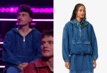 STAR ACADEMY : la vareuse en jean de Léo lors du prime du 14 novembre