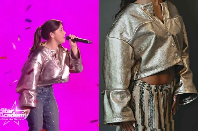 STAR ACADEMY veste silver Lily lors prime novembre