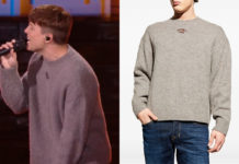 STAR ACADEMY : le pull gris de Loïc Nottet lors du prime du 21 novembre