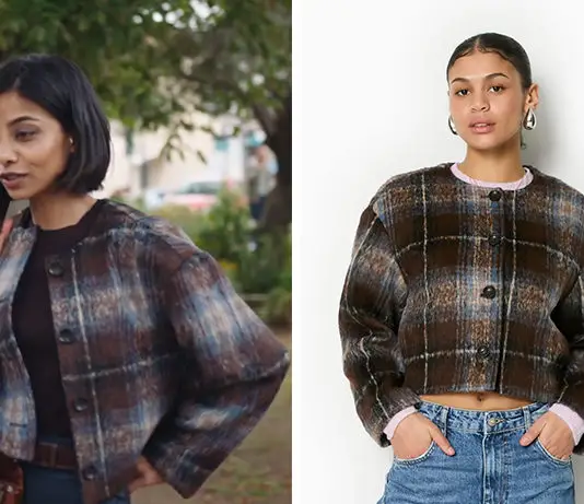 DEMAIN NOUS APPARTIENT : le petit manteau à carreaux de Lou dans l’épisode 2086