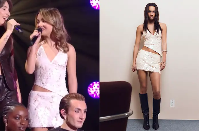 STAR ACADEMY tenue paillettes Melissa prime novembre