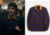 STRANGER THINGS : Mike’s Rugby shirt with corduroy collar in S5E01