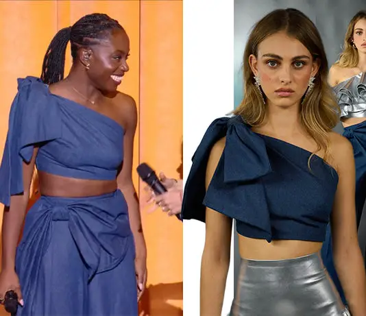 STAR ACADEMY : l’ensemble en denim bleu de Sarah lors du prime du 7 novembre