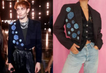 STAR ACADEMY : le blazer aux fleurs bleues de Victor lors du prime du 1er novembre