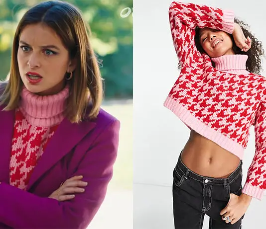 ICI TOUT COMMENCE : le pull pied-de-poule de Carla dans l’épisode 1329