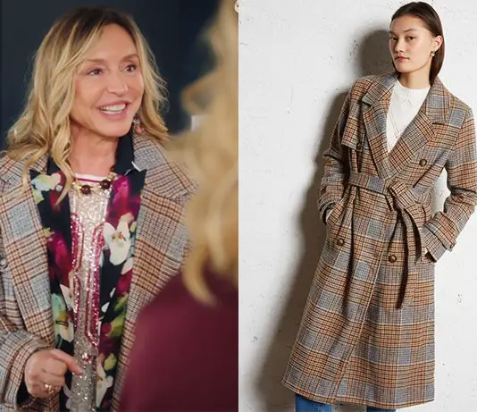 ICI TOUT COMMENCE : le manteau à carreaux de Charlotte dans l’épisode 1331