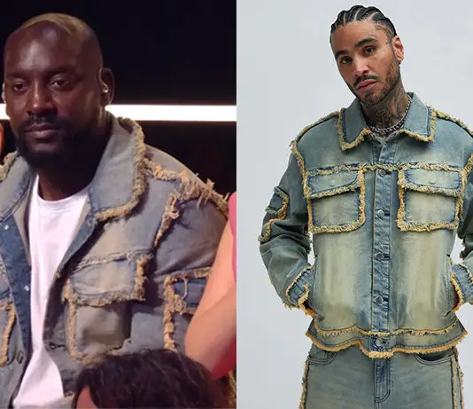 STAR ACADEMY : la veste en jean de Ladji lors du prime du 29 novembre