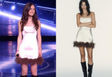 STAR ACADEMY : la robe satinée à plumes de Jeanne lors du prime du 13 décembre