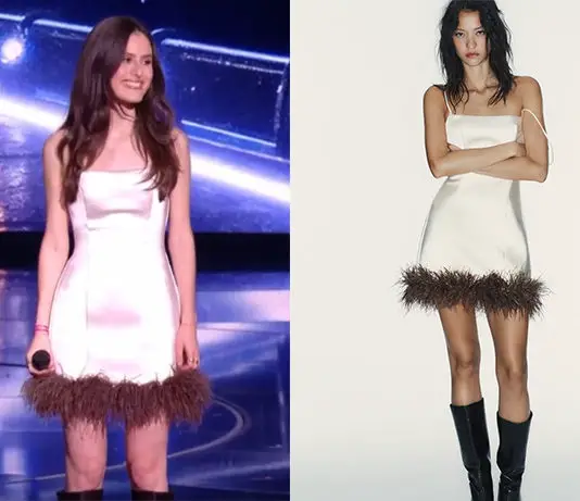 STAR ACADEMY : la robe satinée à plumes de Jeanne lors du prime du 13 décembre