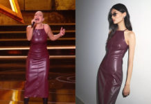 STAR ACADEMY : la robe midi bordeaux de Léa lors du prime du 13 décembre