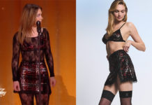 STAR ACADEMY : l’ensemble brassière et jupe en tartan à sequins de Mélissa le 20 décembre