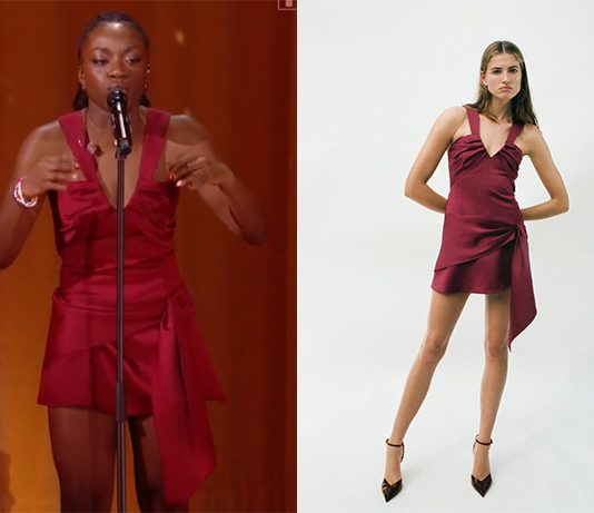 STAR ACADEMY : la robe rouge grenat de Sarah sur le prime du 20 décembre