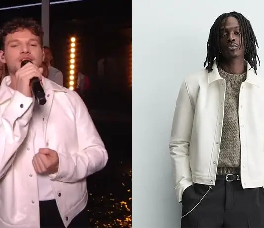 STAR ACADEMY : le blouson blanc de Théo P lors du prime du 13 décembre