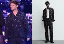 STAR ACADEMY : la chemise et le pantalon à paillettes de Théo P sur le prime du 20 décembre