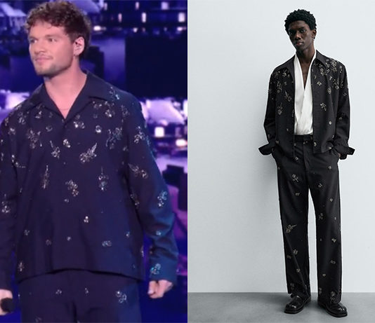 STAR ACADEMY : la chemise et le pantalon à paillettes de Théo P sur le prime du 20 décembre