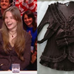 QUOTIDIEN : la blouse volantée d’Anouk le 12 janvier