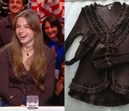 QUOTIDIEN : la blouse volantée d’Anouk le 12 janvier