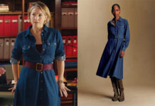 ICI TOUT COMMENCE : la robe en denim bleu de Jeanne dans l’épisode 1349