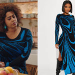 ICI TOUT COMMENCE : la robe pull à motifs abstrait de Billie dans l’épisode 1364