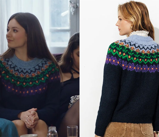 ICI TOUT COMMENCE : le pull jacquard de Ninon dans l’épisode 1368
