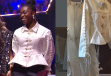 STAR ACADEMY : Sarah, en veste corsetée pour la finale