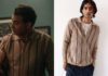 SCARPETTA : Pete’s striped cardigan in the first episode