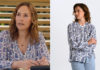 ICI TOUT COMMENCE: la blouse imprimé cachemire de Rose dans l’épisode 1461