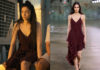 OASIS: Get Alicia’s Burgundy Asymmetrical Dress Look from Episode 4