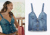 ICI TOUT COMMENCE : le top en denim de Maya dans l’épisode 1504